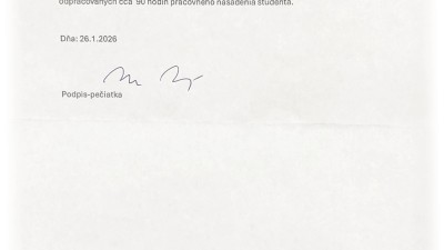 Potvrdenie o ukončení stáže ZS