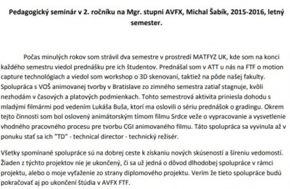 Pedagogický seminár LS