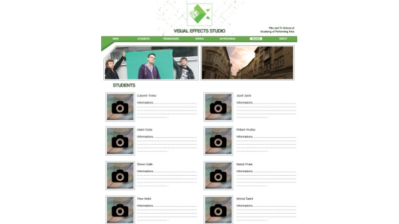 Návrhy web stránky